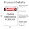 Signmission Poison Hazardous Pesticide Danger Sign, Vinyl Decal, 12in W x 18in L, 2PK OS-2PACK-DS-D-1218-V-1979 - alternate 3